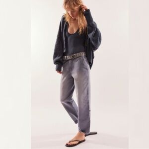 NWOT Free People Cleo Washed Chino In Blue Mirage size 8